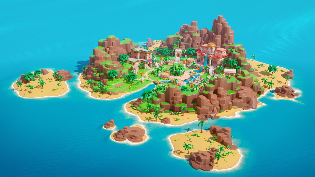 Media 1 for listing Location 4 Temple - Low Poly 3D Models Pack
