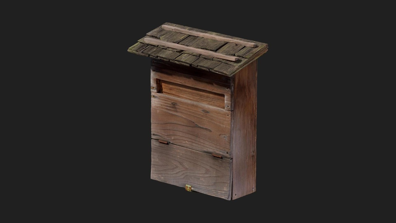 Media 1 for listing Japanese Wooden Mailbox