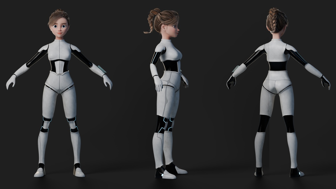 Media 1 for listing Nova Rae – Cartoon Sci-Fi Girl