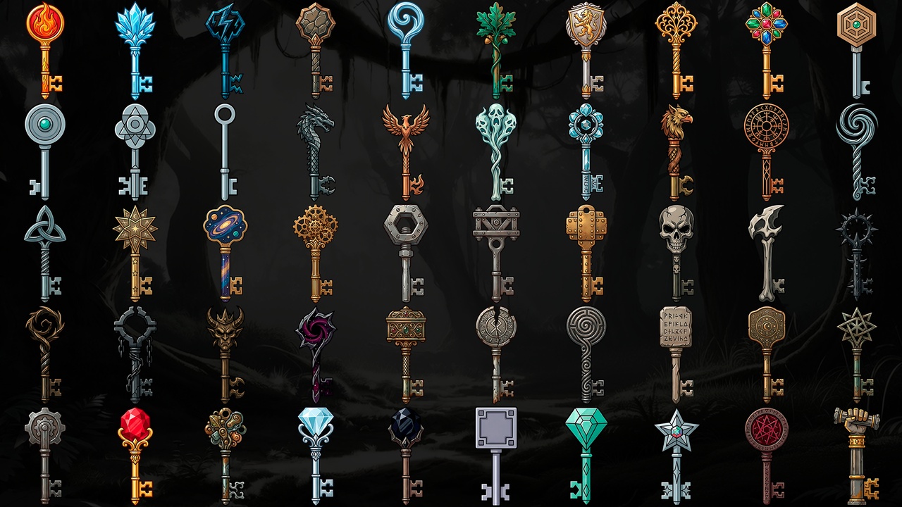 Media 1 for listing Medieval Key Icons