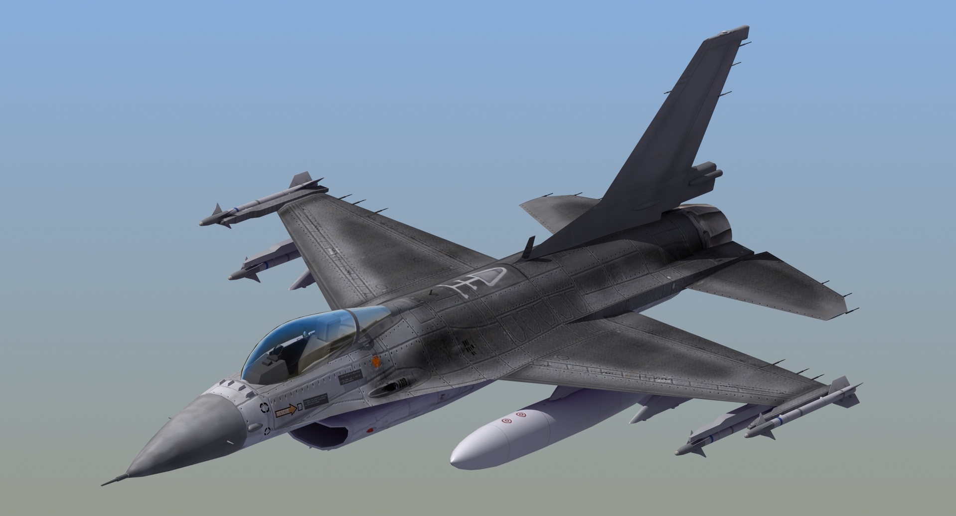 Media 1 for listing F16CFighter Jet Aircraft Game Ready 3D Model