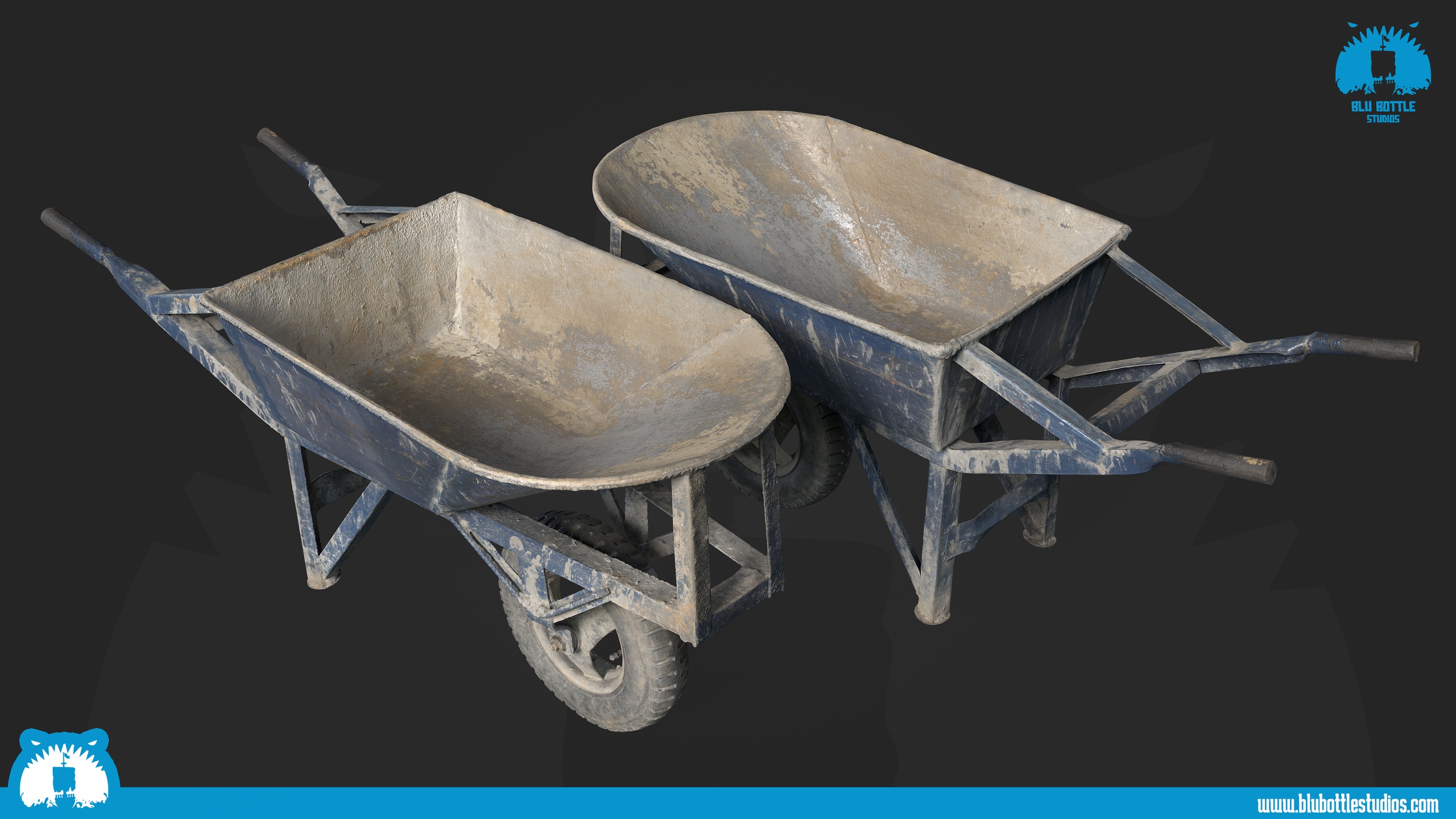 Scanned - Wheelbarrow Blue | Fab