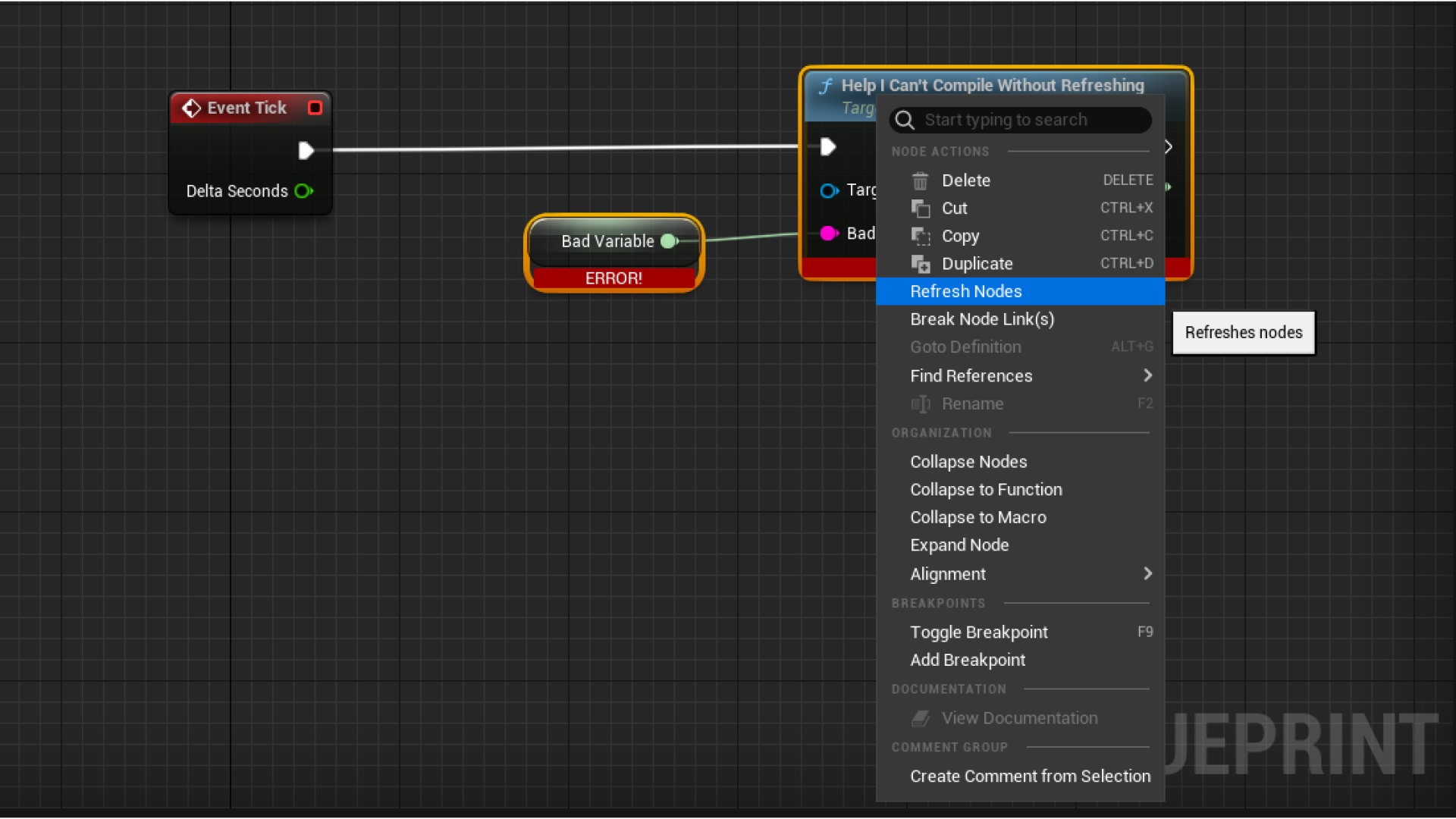 Blueprint Refresh Utility | Fab