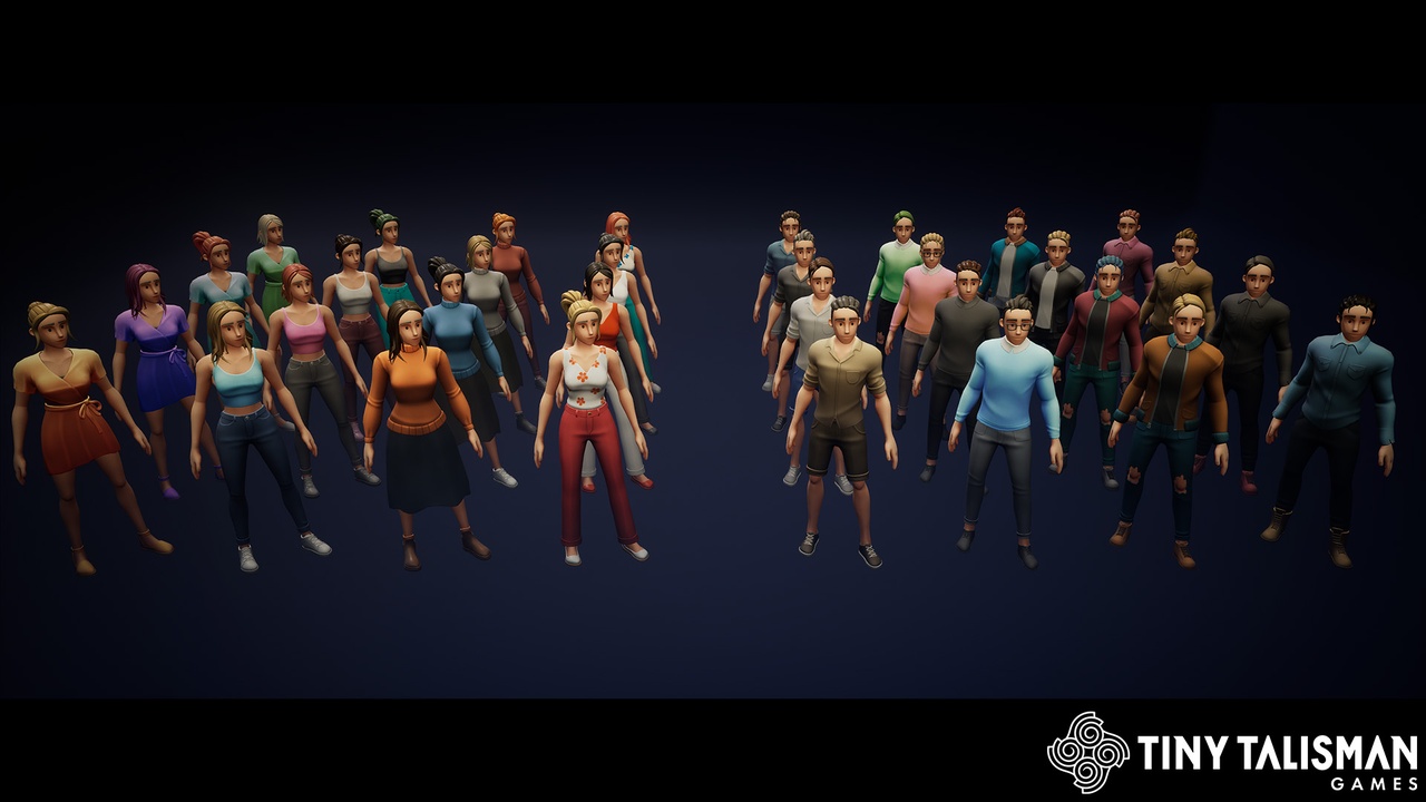 Media 1 for listing Stylized Civilian Character Pack