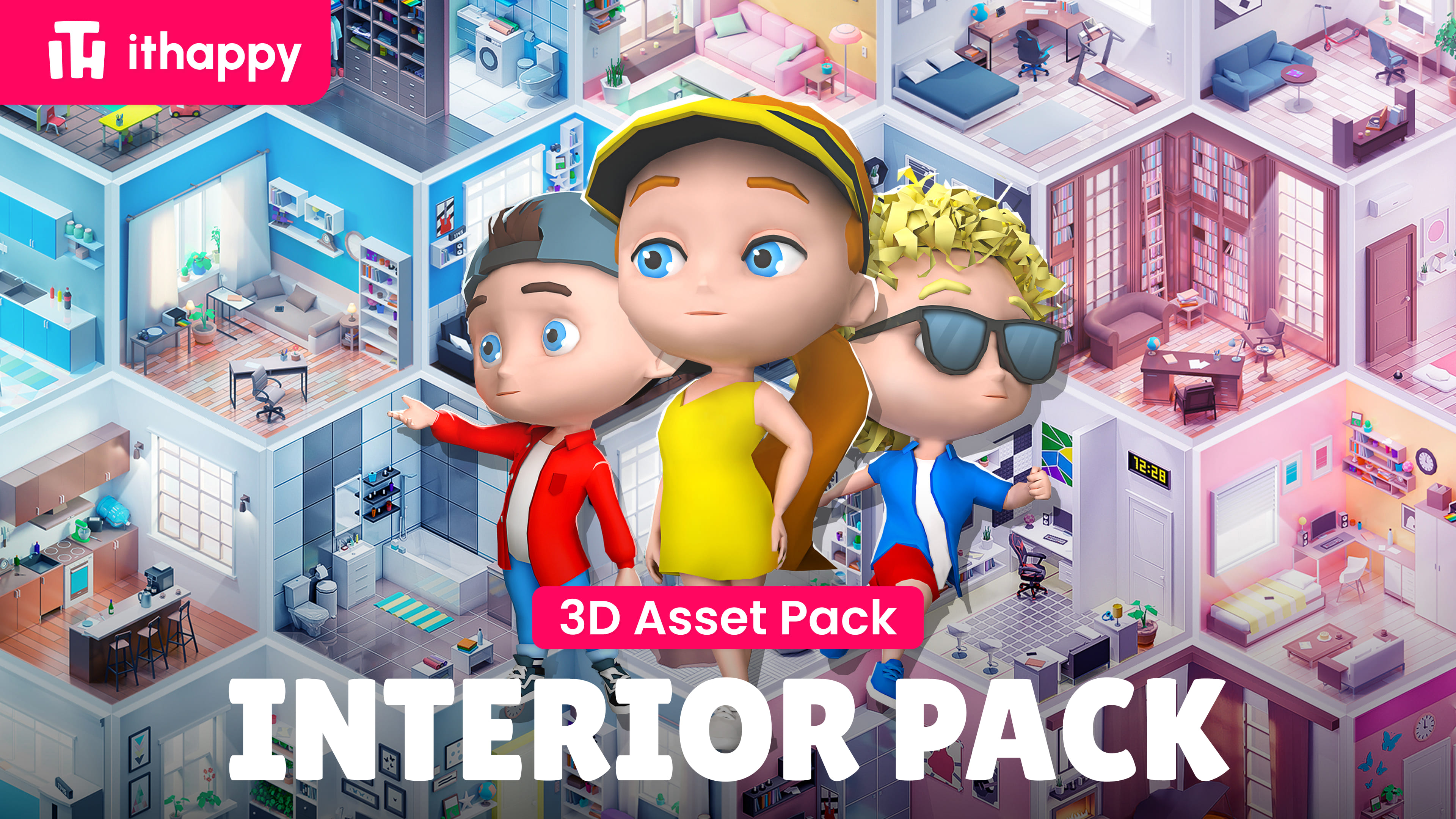 Add Model Interior Pack - Low Poly 3D Models Pack | Fab