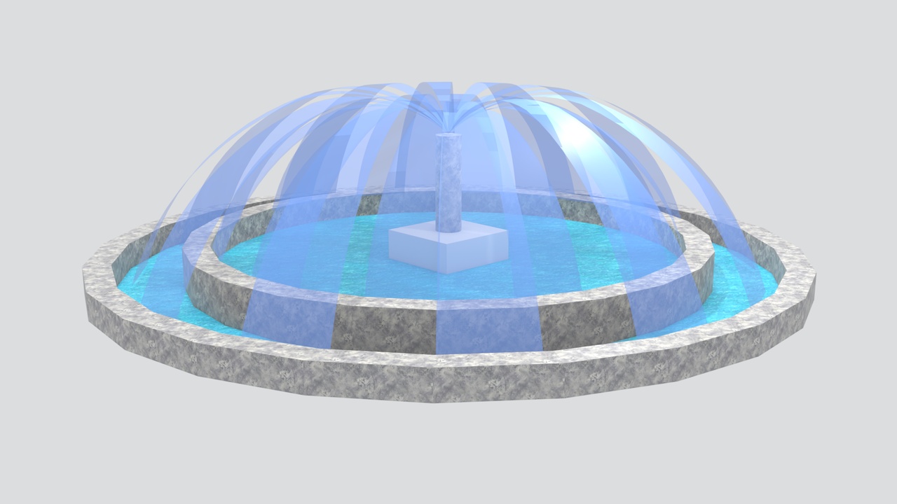 Media 1 for listing Classical Stone Garden Water Fountain 3D Model