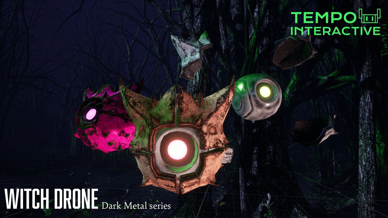 Media 1 for listing Evil Bone Witch Drone - Dark Metal Mecha Series