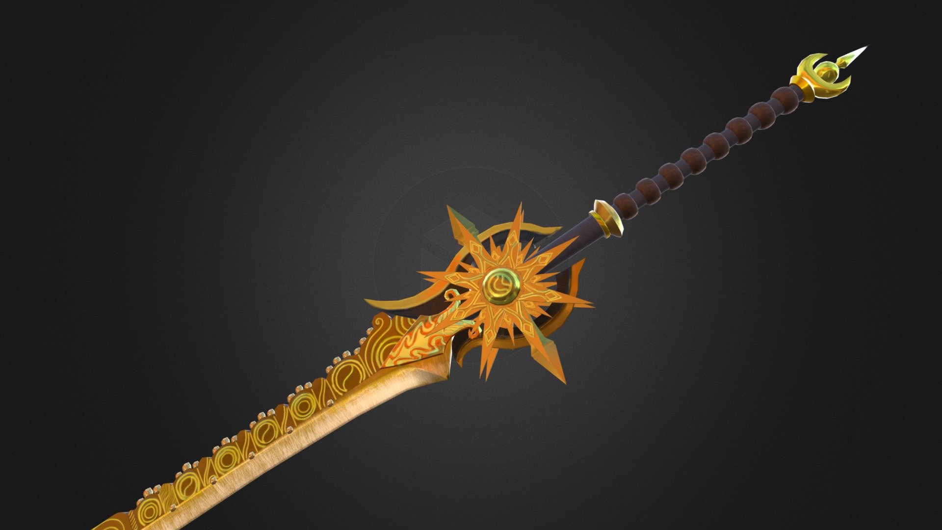 Golden Fantasy Sword | Fab