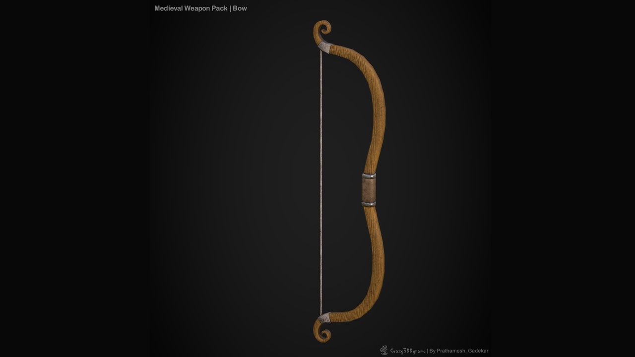 Media 1 for listing Stylized Bow Weapon