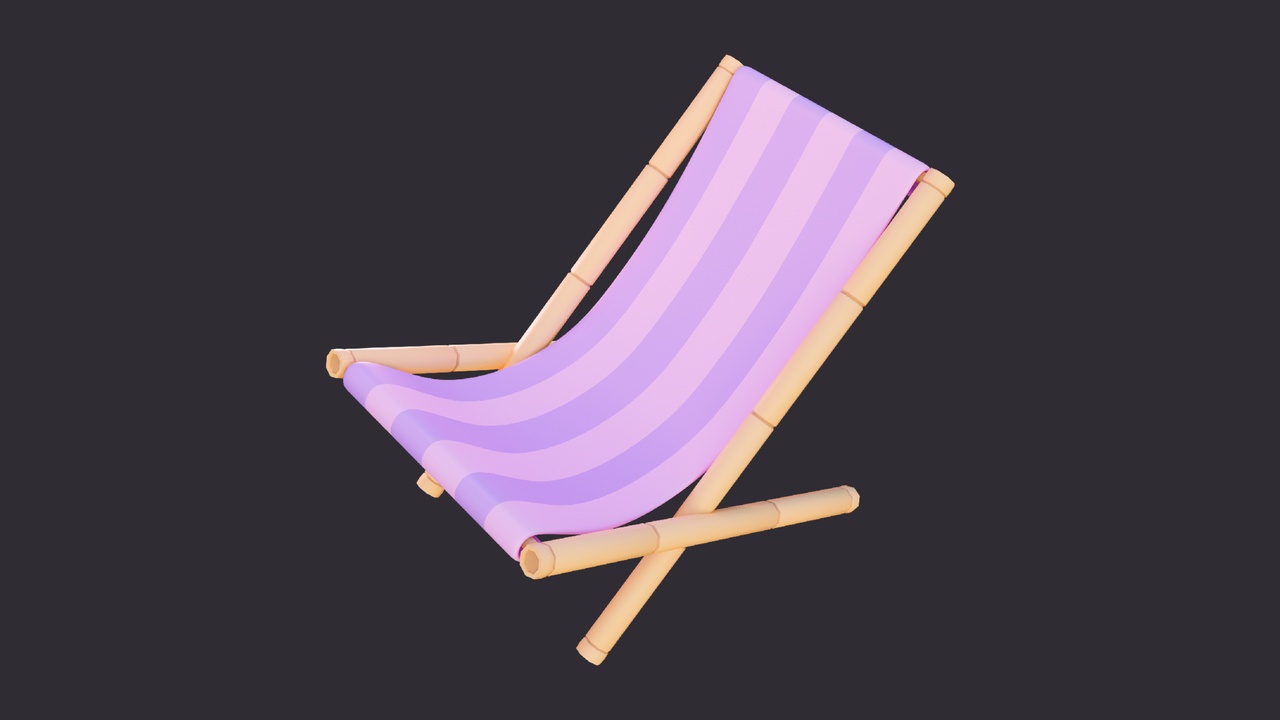 Media 1 for listing Low Poly Beach Chair