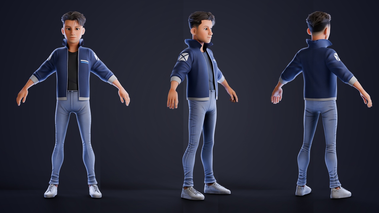 Media 1 for listing Rylan Stylized Male Character
