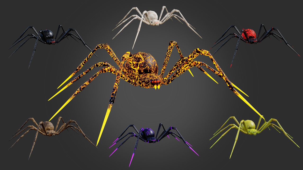 Media 1 for listing Stylized Spider 2 Game Ready
