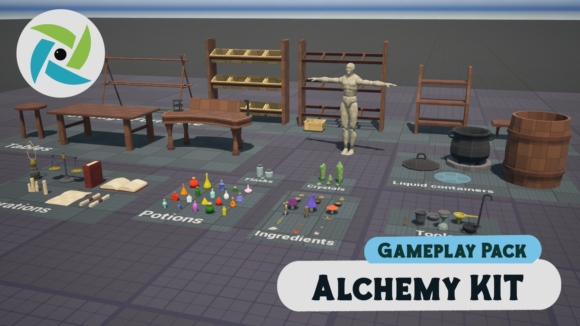 Alchemy Kit – Blockout & Gameplay Prototype Pack | Fab