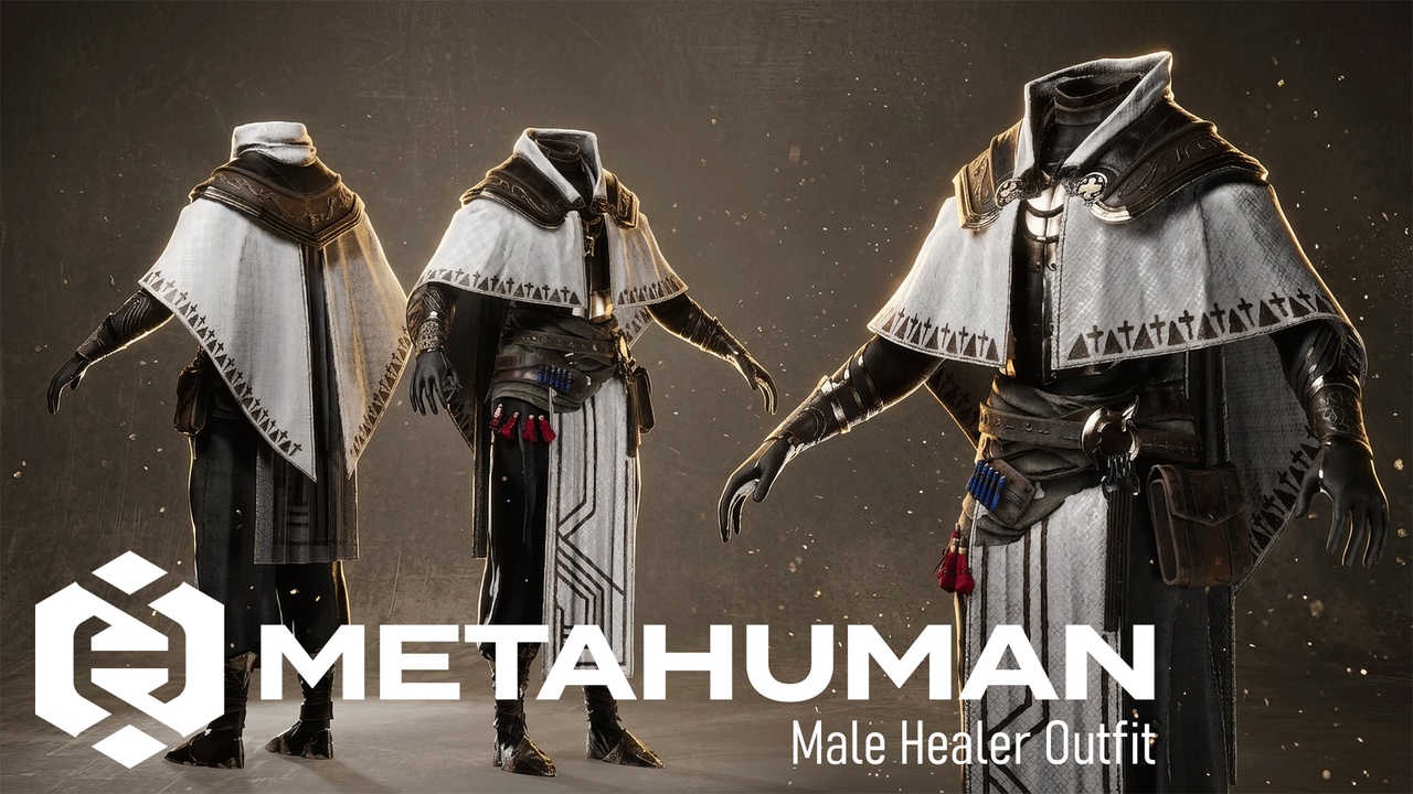 Media 1 for listing MHC: Male Healer Clothing | Metahuman Outfit