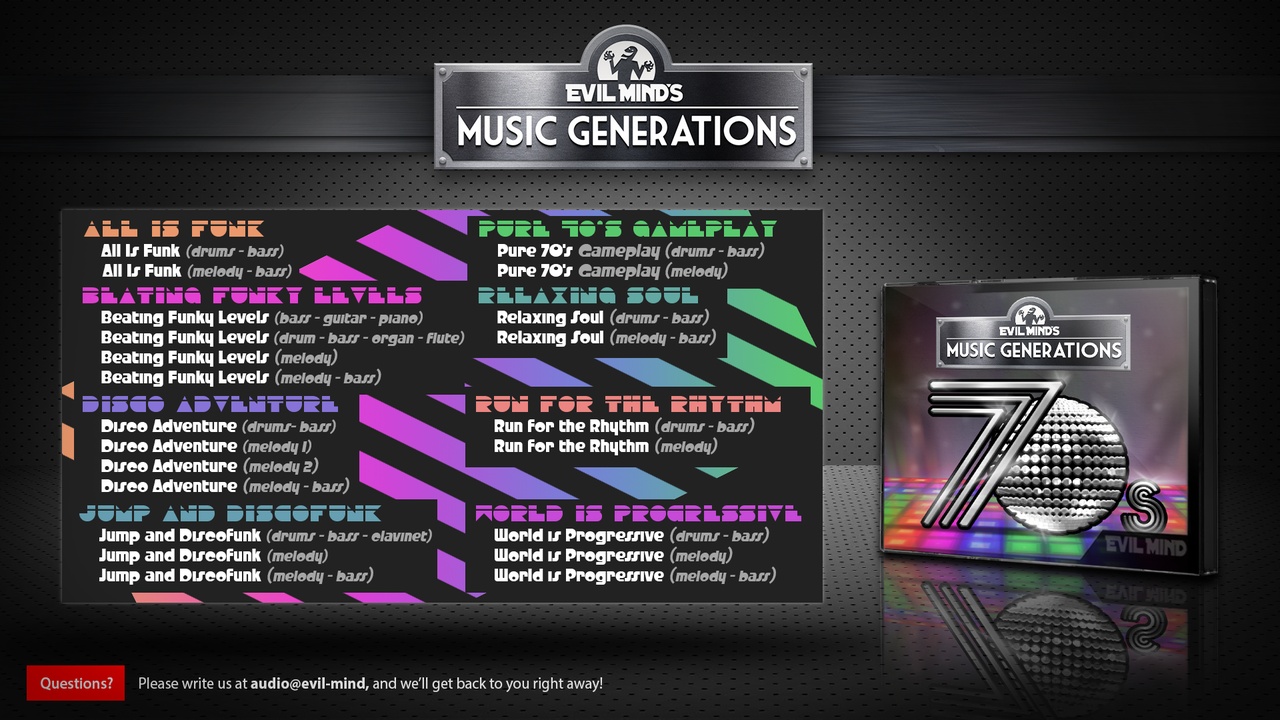 Media 1 for listing Music Generations 70's