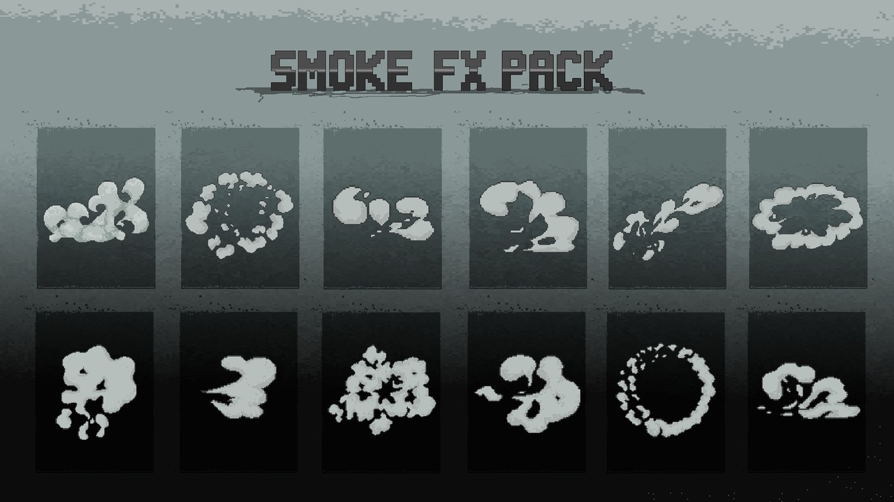 Media 1 for listing Pixel Art - Smoke FX Pack