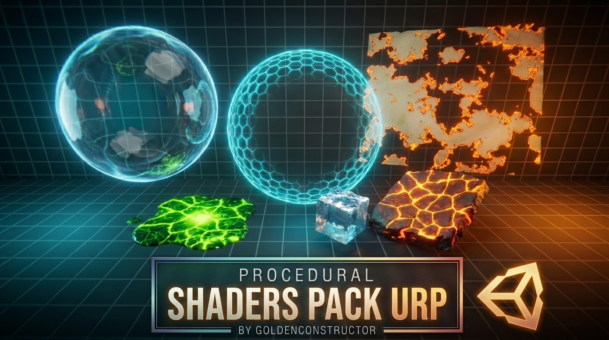Media 1 for listing Procedural stylized URP Shaders (Water, Lava, Shields & More)