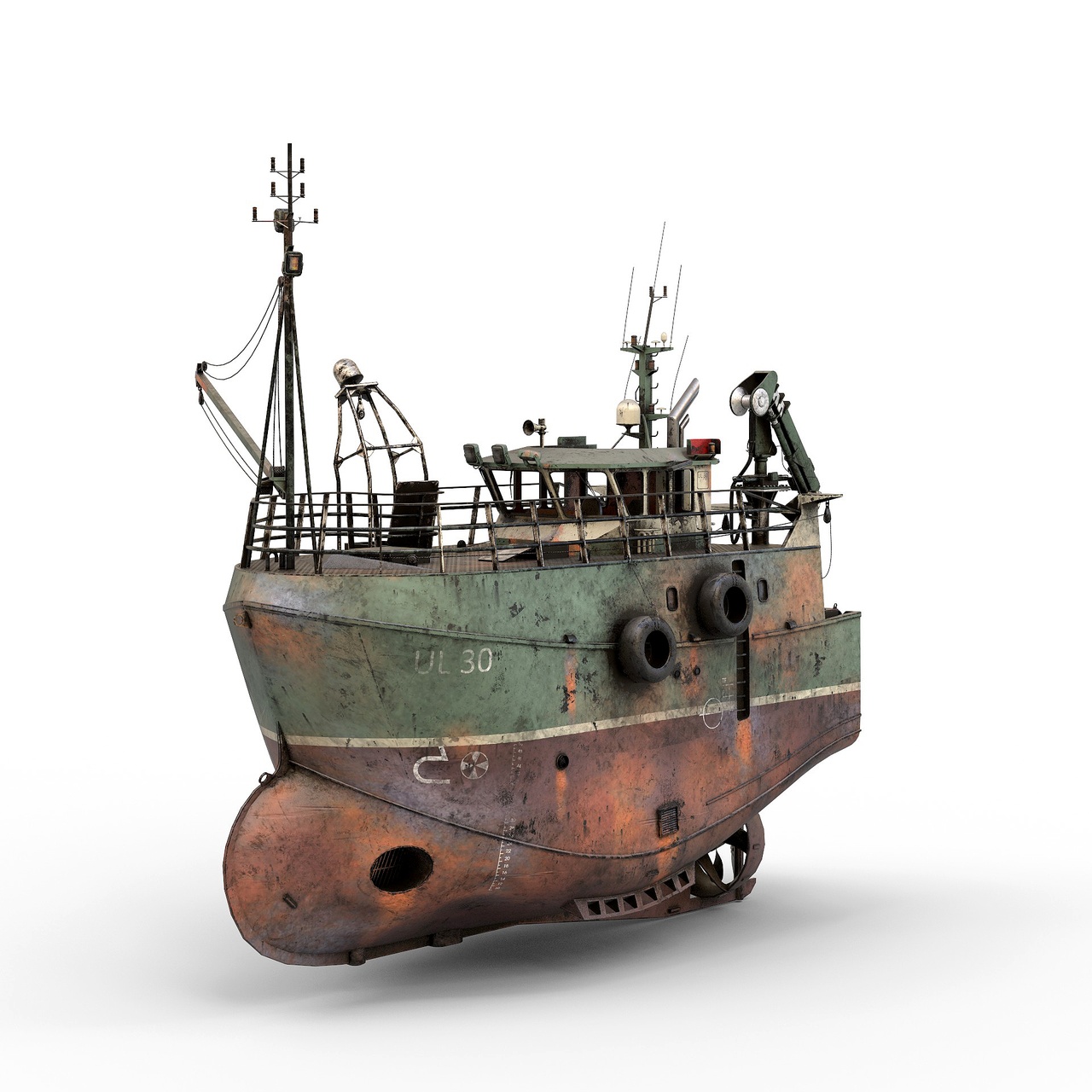 Media 1 for listing Fishing broken Trawler