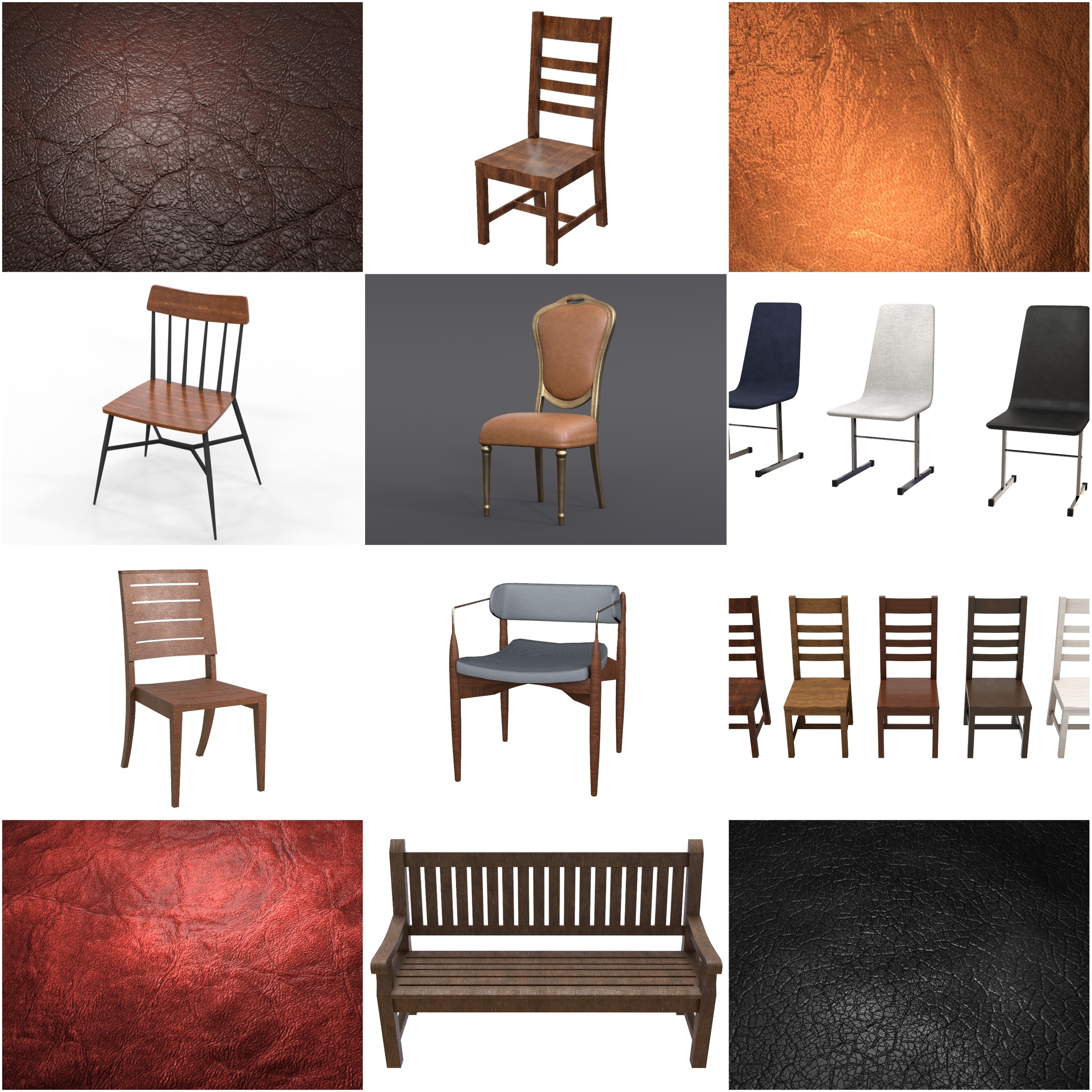 Media 1 for listing Chair 3D Asset Collection