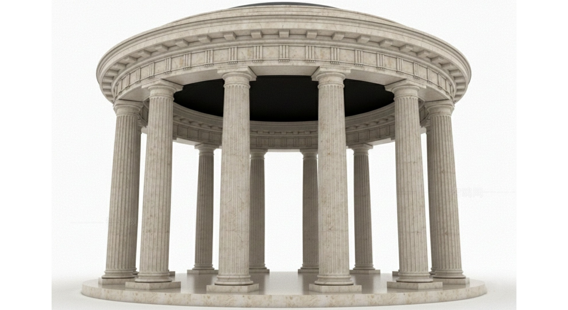 Ancient Greek Monopteros Classical Roman Rotunda | Fab