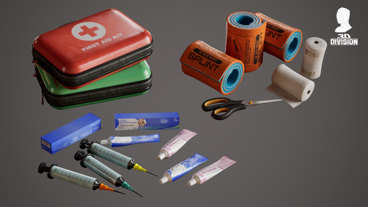 File multimediali per l'articolo First Aid Tools - PBR Game Ready: 1