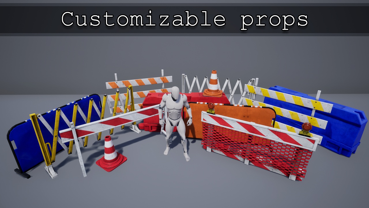 Media 1 for listing Street Barriers Pack