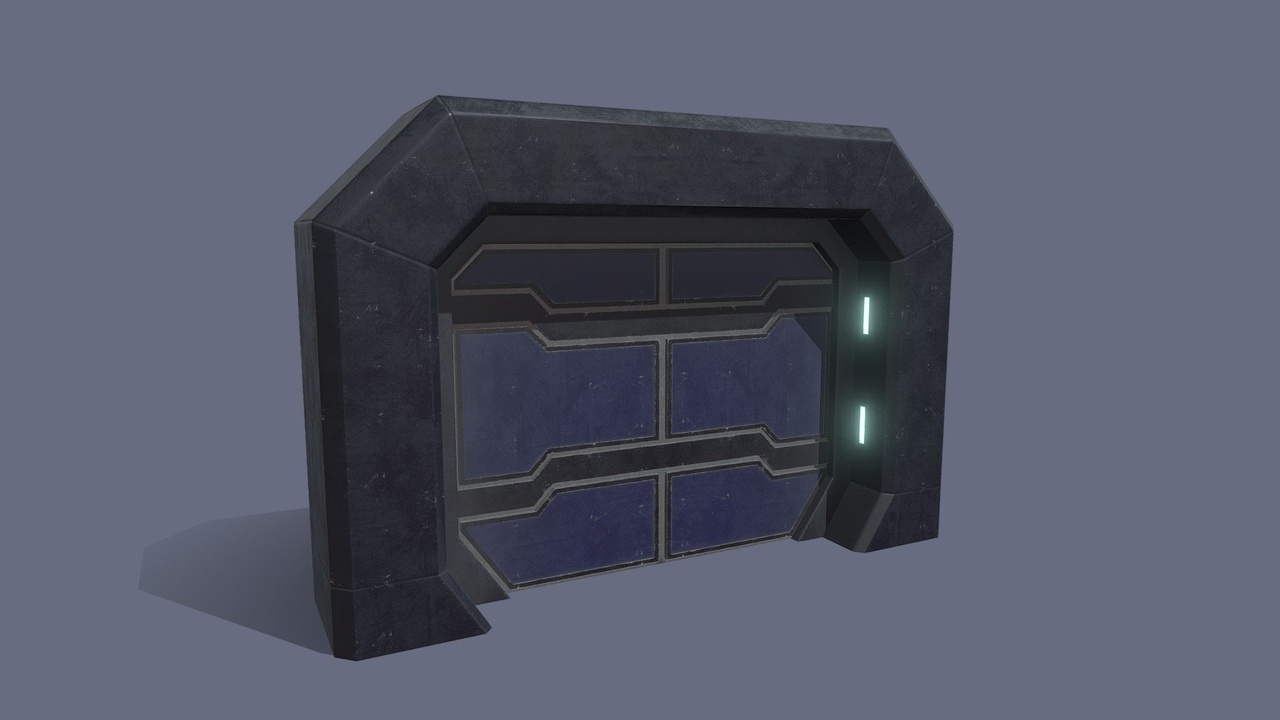 Media 1 for listing Low poly old Sci-fi gate
