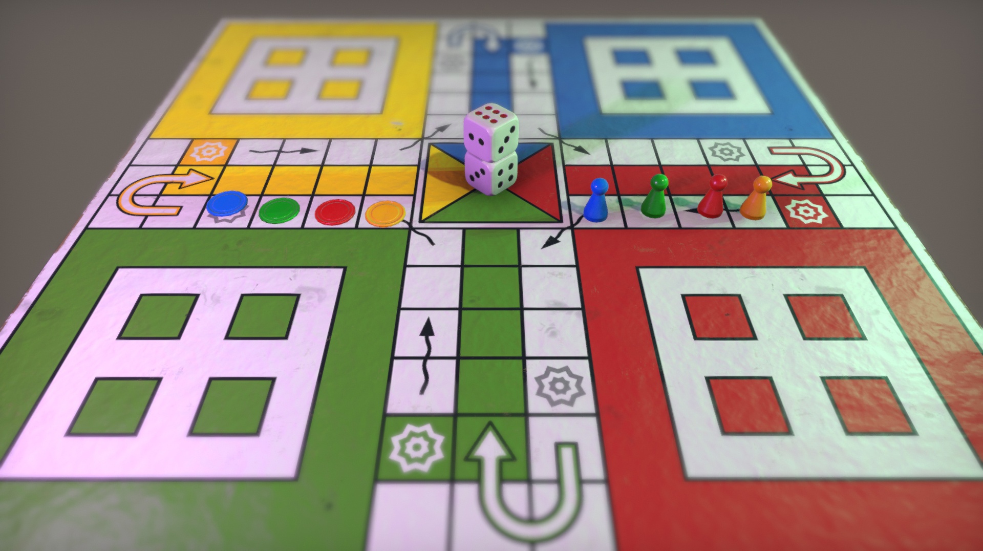 Old-School Ludo Assets - FBX Version 제품 등록을 위한 미디어 1개