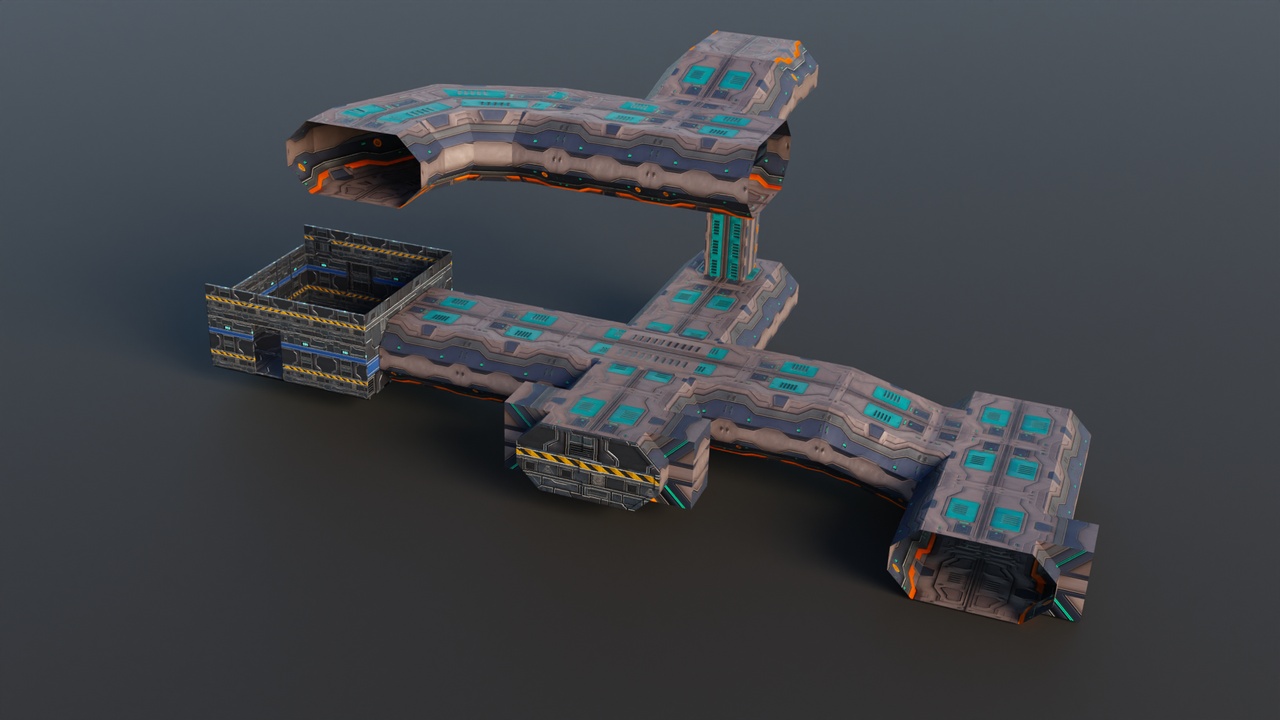 Media 1 for listing Modular Sci-Fi Corridor & Environment Kit