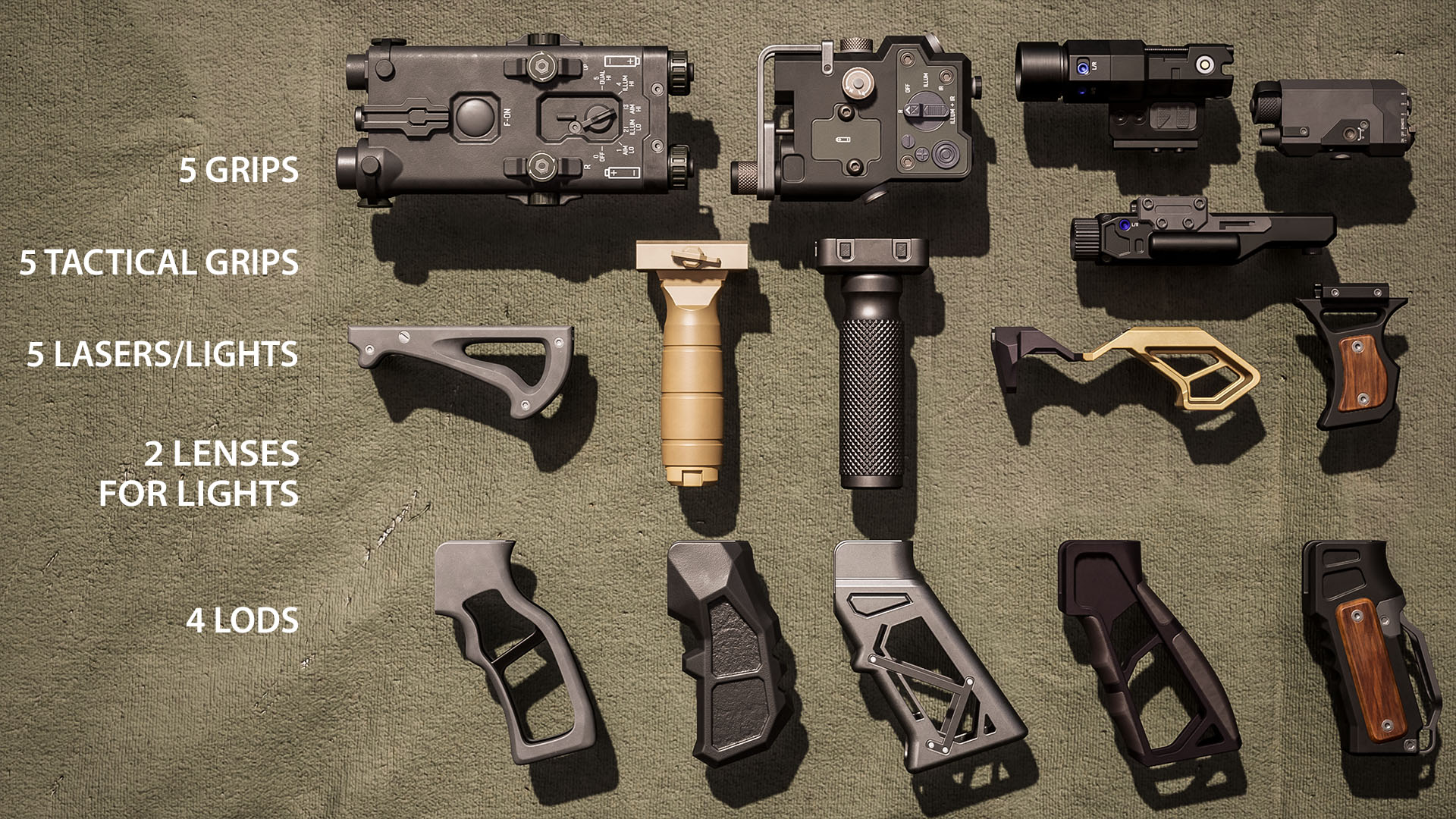 Crows Rws Control Grip Modular Weapon Attachments: Grips & Lasers | Fab