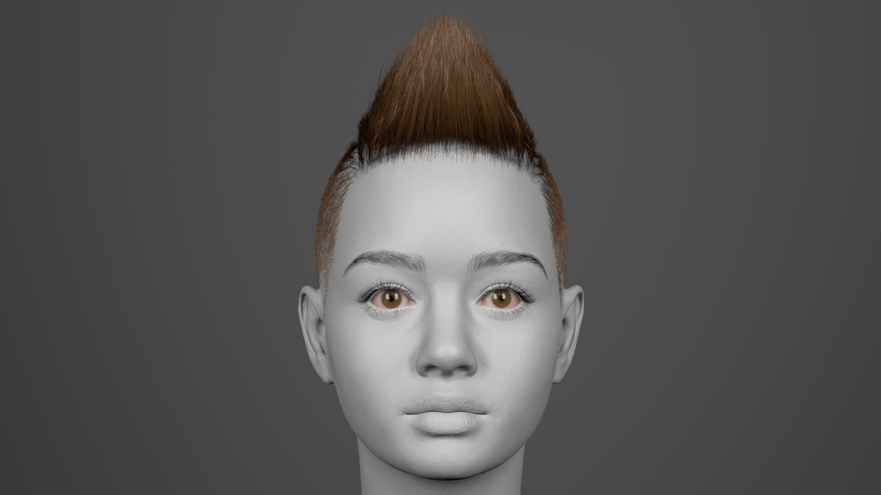 Media 1 for listing CGMMohawkHair01 Groom Hair