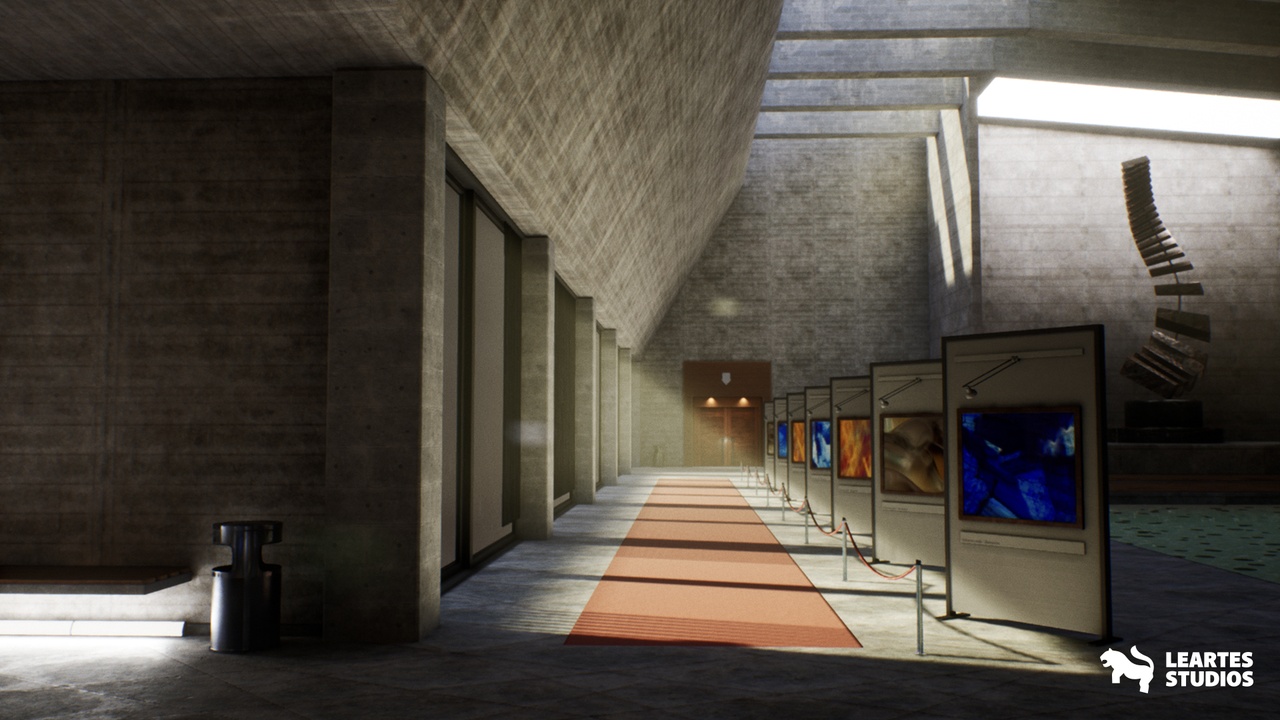 Modern Art Museum Environment ( Showroom Museum Art Exhibition Showroom )