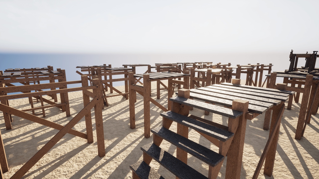 Media 1 for listing Modular Medieval Scaffoldings Asset Pack