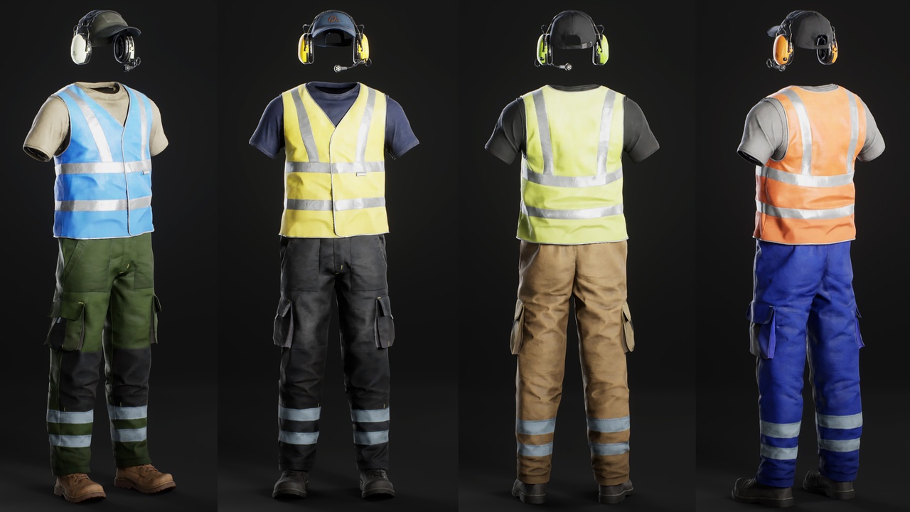 Media 1 for listing Worker Outfit 03 - Metahuman
