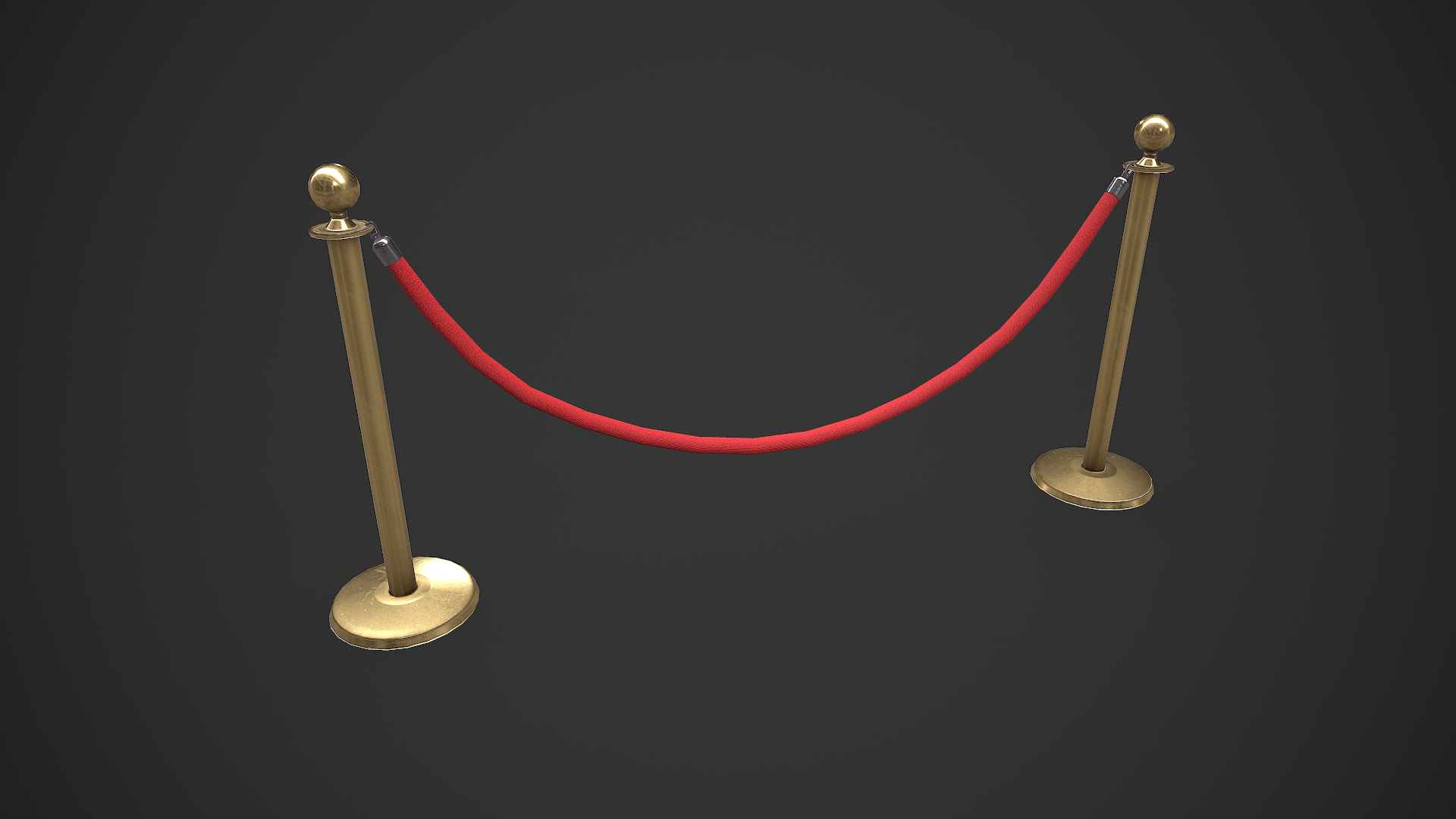 Rope Barrier Low-poly PBR | Fab