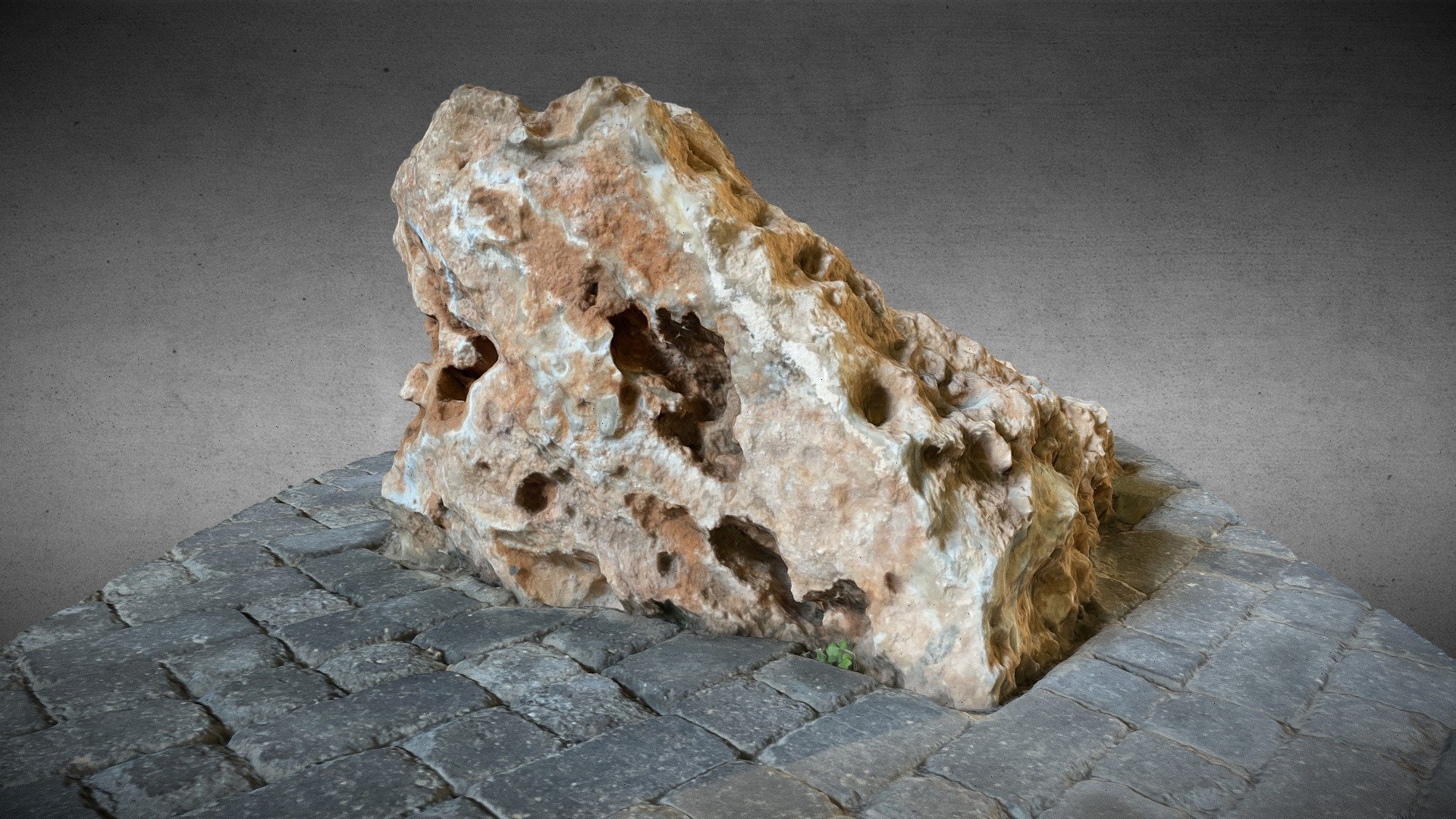 Floor Embedded Meteorite Rock | Fab