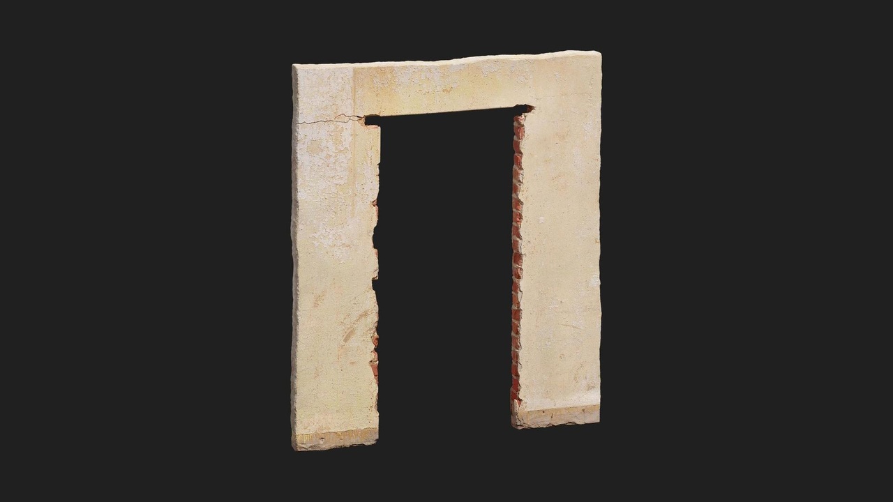Media 1 for listing Urban Ruin Wall Doorway Brick Damaged