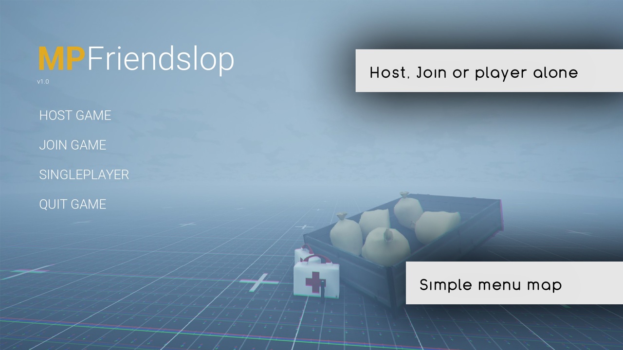 Media 1 for listing Co-op Horror Extraction Multiplayer Template - MPFriendslop