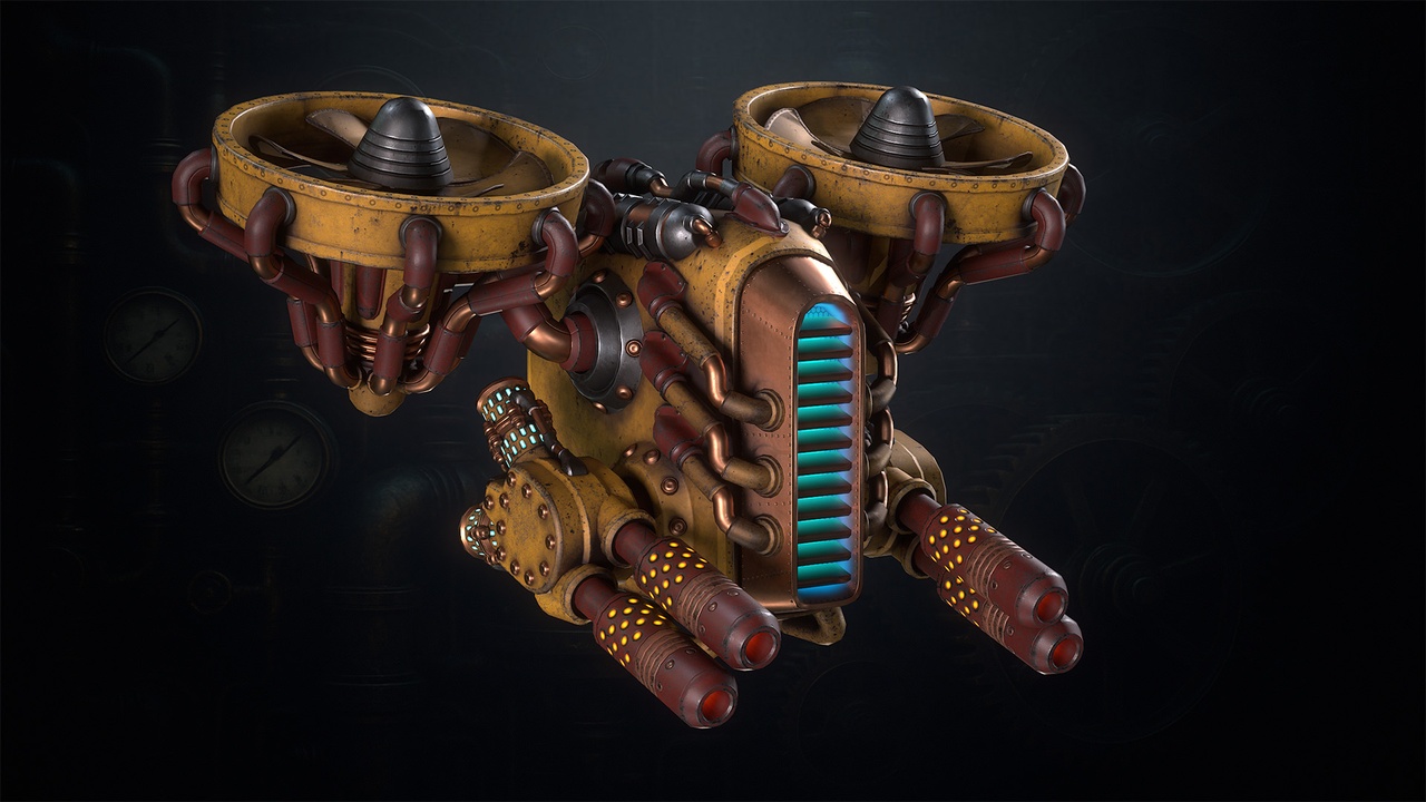 商品 SteamPunk Battle Drone 的媒体 1