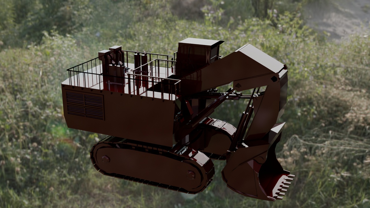Media 1 for listing Chinese Excavator 3D Model Construction Heavy Machinery