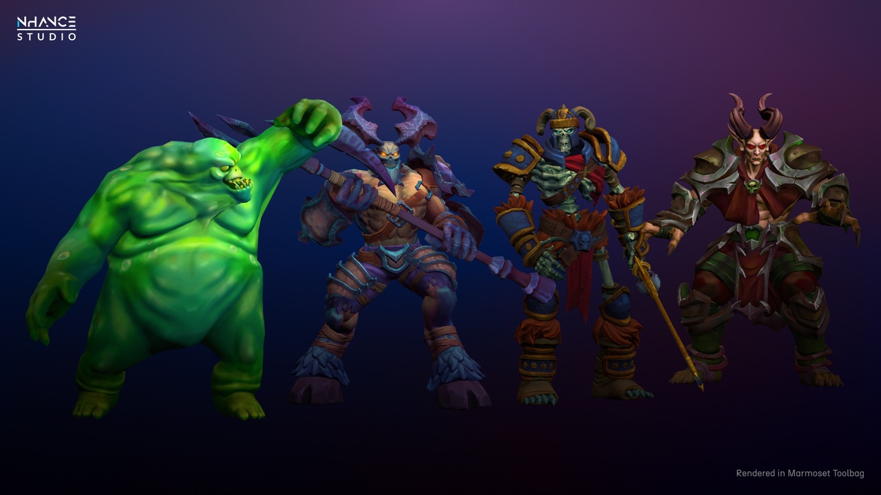 Media 1 for listing Stylized Fantasy Enemy NPC Bundle