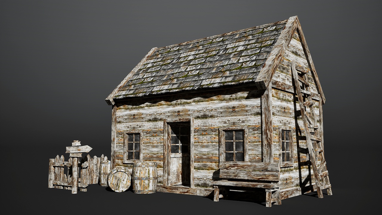 Media 1 for listing Realistic Art - Wooden House Vol.1