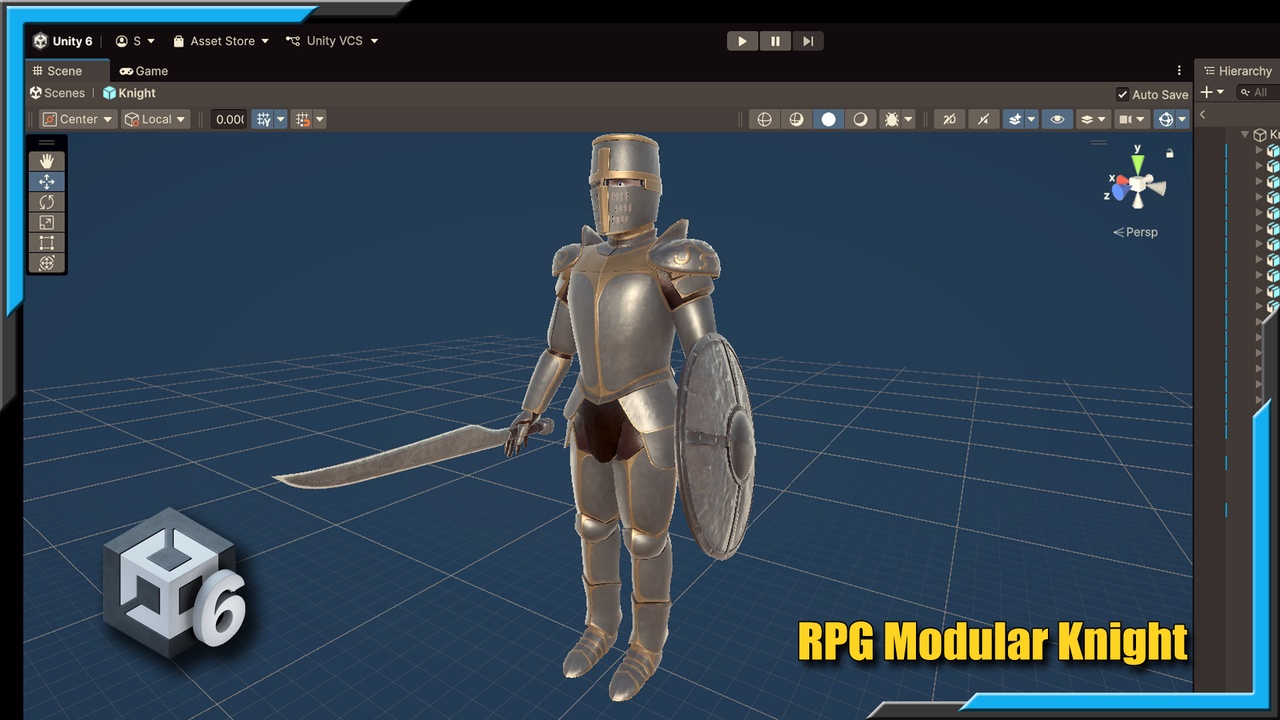 Media 1 for listing RPG Modular Knight Character