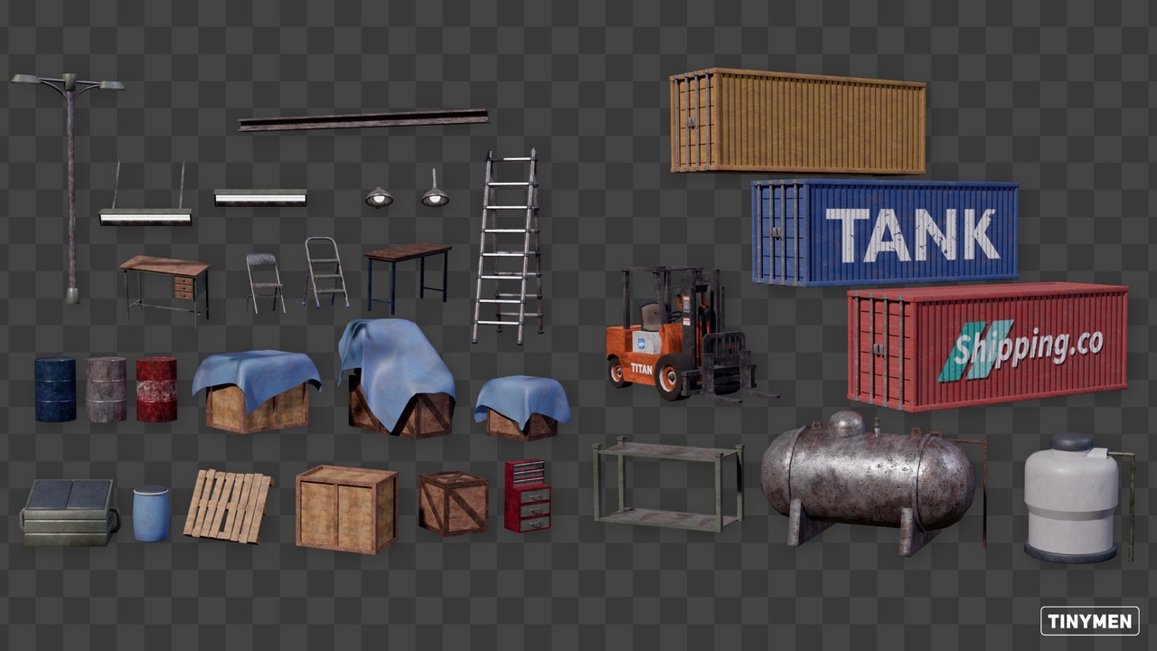 Media 1 for listing Asset Pack Vol 11 - Modular Old Warehouse