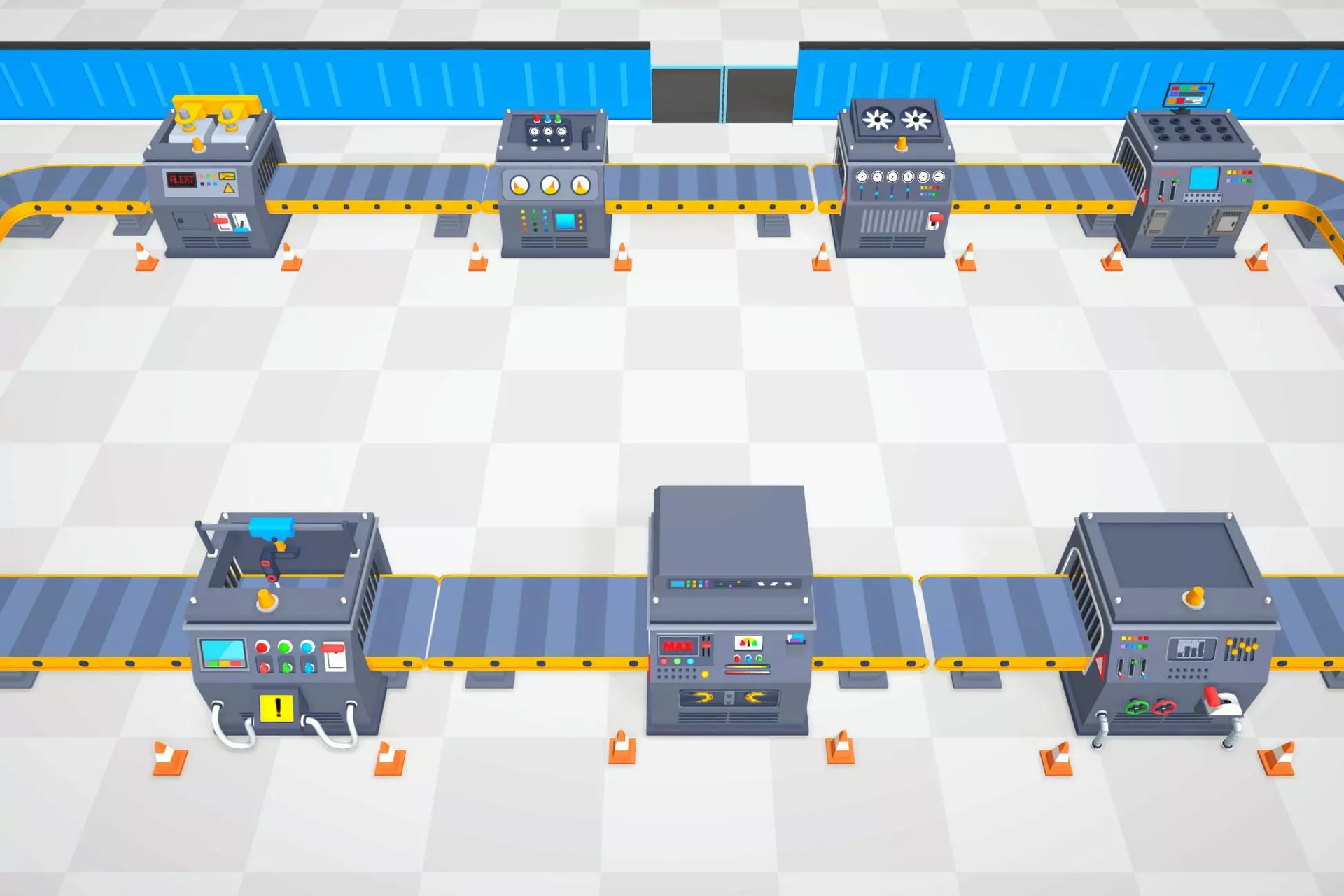 Media 1 for listing Low Poly Factory Machine Animated Pack - 3