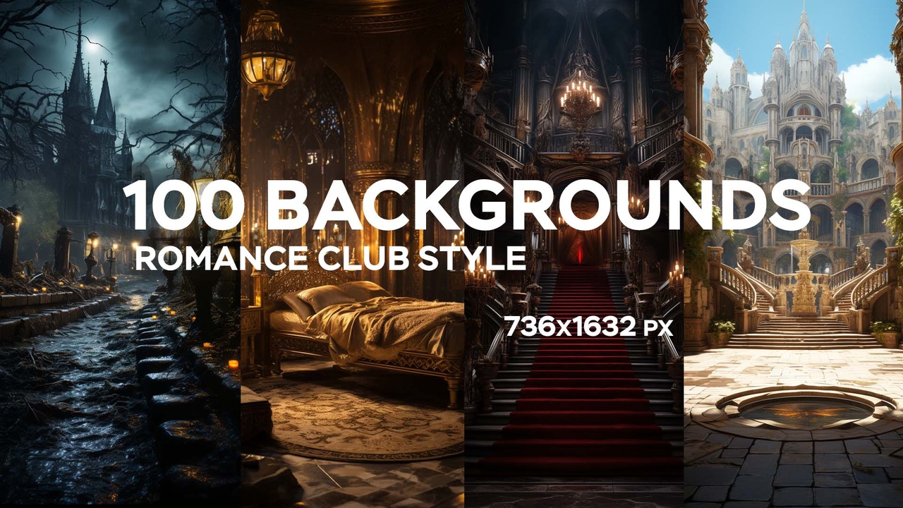 Media 1 for listing Backgrounds in romance club style