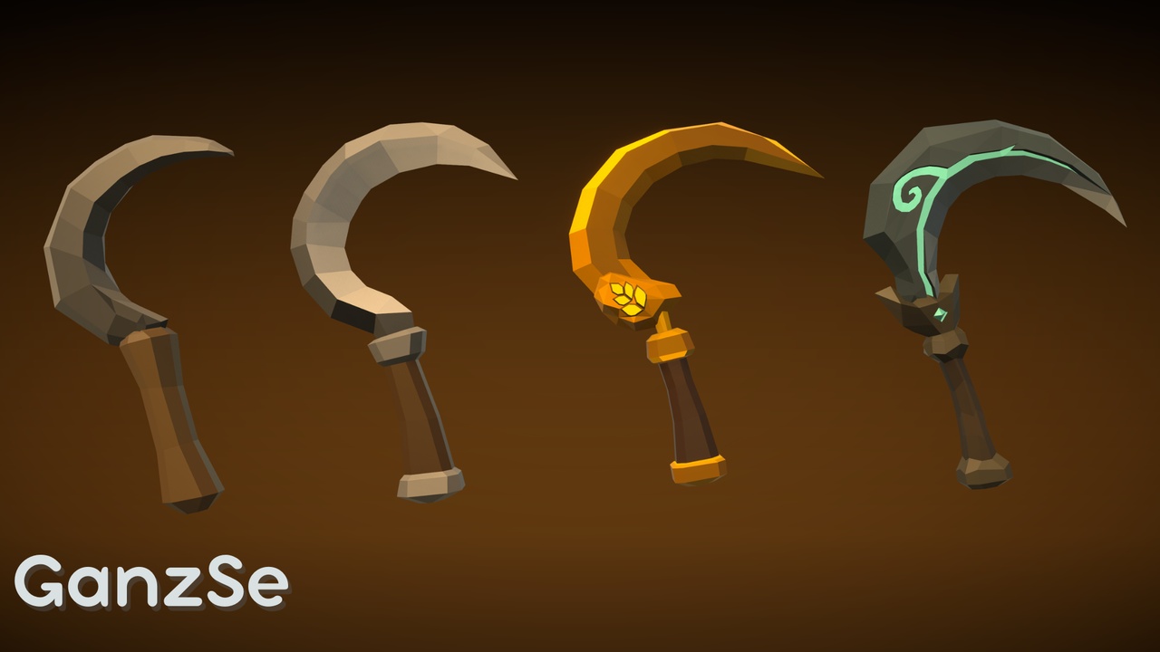 Media 1 for listing GanzSe Farming - Fantasy Low Poly Props
