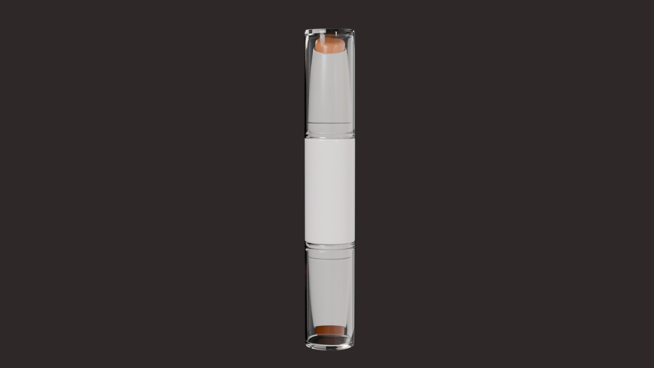 Media 1 for listing Dual-Ended Concealer Stick Transparent Cap Cosmetic Tube