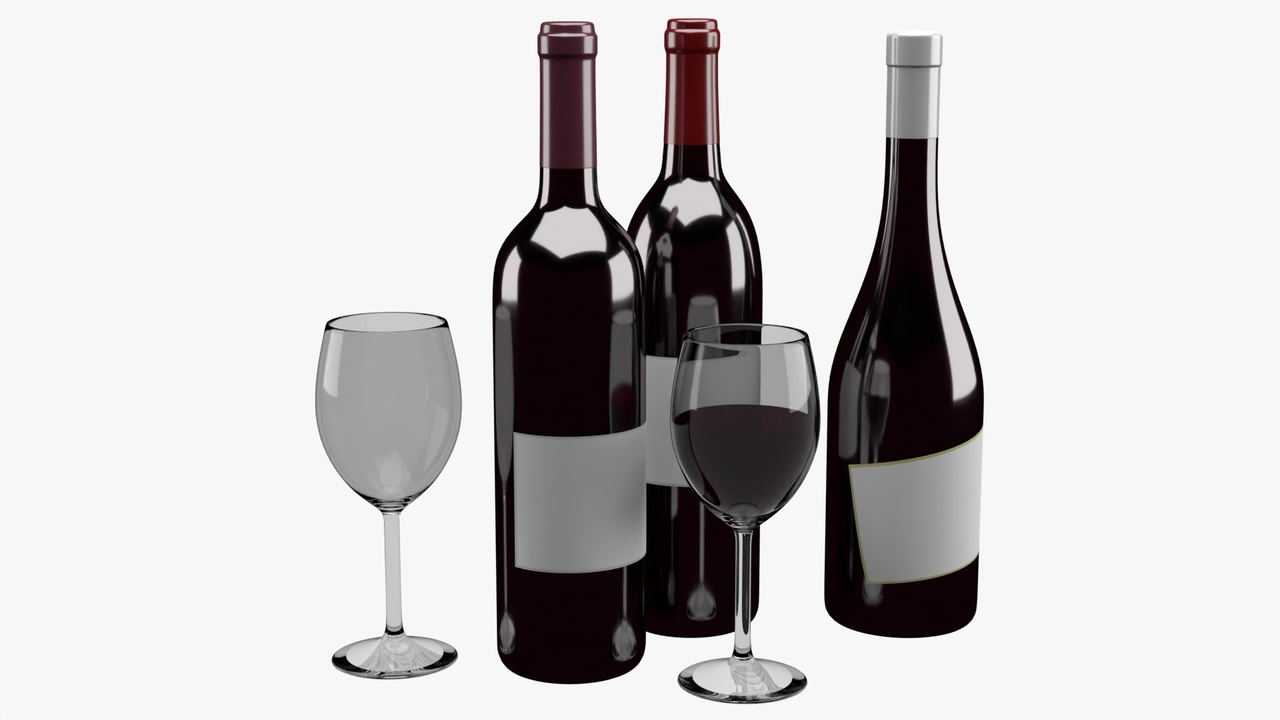 Media 1 for listing Wine Bottle and Glass