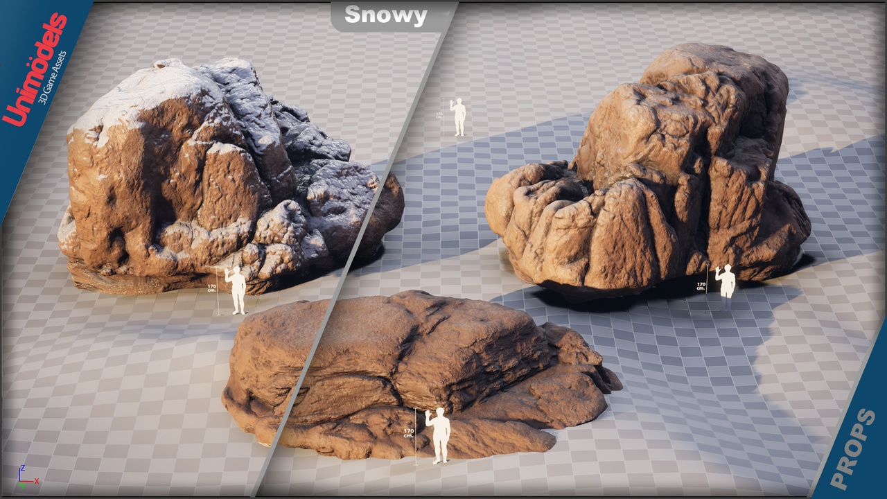 Media 1 for listing River and Cliff Rocks 3D Pack - Photoscanned Vol. 1